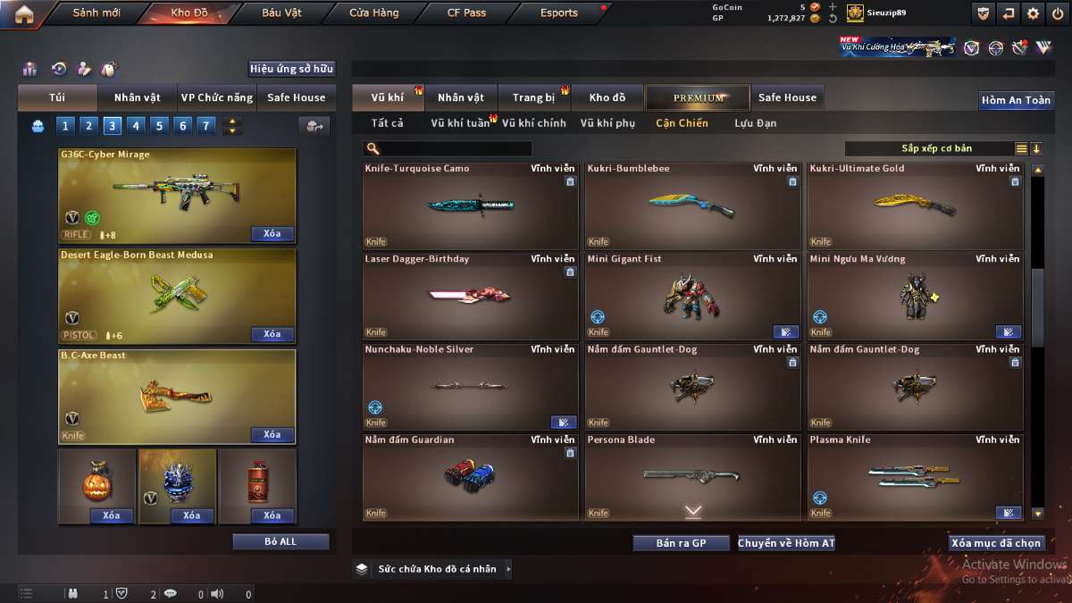 shop acc cf uy tin gia re